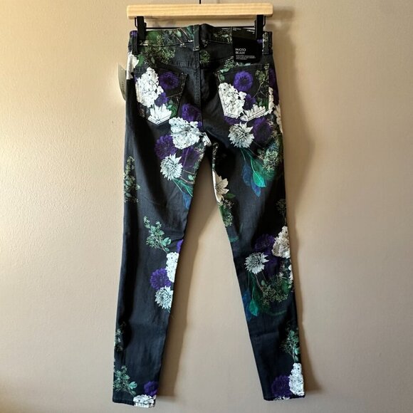 Women's 27 NWT J Brand Forest Floor Pants Floral Print Mid Rise Skinny - Picture 3 of 11
